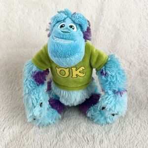 Disney Monsters University Inc Sully 7" Plush OK Oozma Kappa Green Shirt Sulley